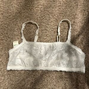 aerie lace bralette white L